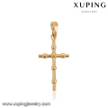 31021 Religión serie oro Jesús cruz oro diseños colgante joyas para mujeres